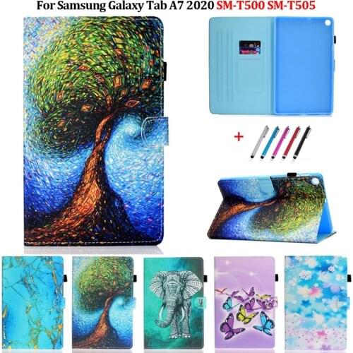 Funda for Tablet Samsung Galaxy Tab A7 10.4 2020 Case T500 SM-T500 SM-T505 SM-T507 Fashion Painted Case for Galaxy Tab A7 Case