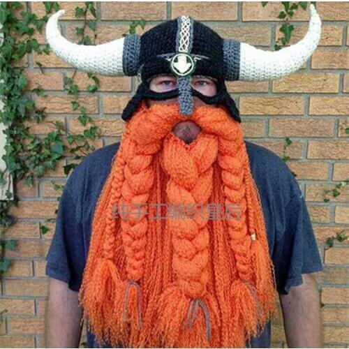 Vikinger hat Bearded Pirate cap Vikings horn cap Beard
