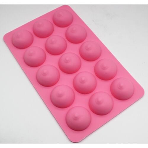 15 cavity breast shape silicone soap mould Fondant cake chocolate ice mold clay craft mould Baking mold DIY decoration tools