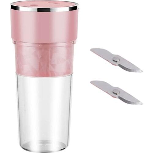 USB Charging Juicer With 2PC Blade Wireless Portable Electric Fruit Juice Machine Kitchen Fruit Tool Rechargeable Juicer Cup