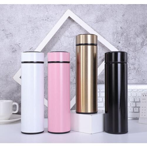500ML Vacuum Flask Insulated Bottle With Filter Stainless Steel Thermos Cup With Tea Strainer For Home Office Travel Accessories