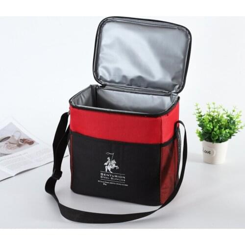 Thickened one-shoulder insulation bag customized outdoor picnic ice pack Oxford cloth insulation bag takeaway lunch box bag
