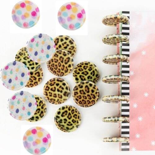 100PCS New Mushroom Hole Notebook Binding Discs 35MM Plastic Binding Rings Notebook Planner Binder Ring School Supplies