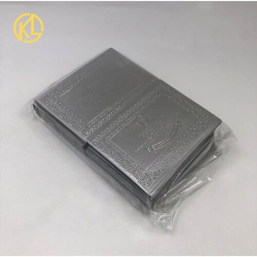 Free Shipping 100pcs/lot Plastic Material Full Silver or gold Color Plated Certificate for Zimbabwe banknote