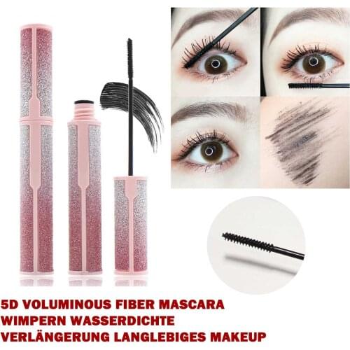ZRANMI Black Mascara Waterproof Natural Thick Curling Fine Ultra-fine Brush Eyes Mascara Blingbling Beauty Make up