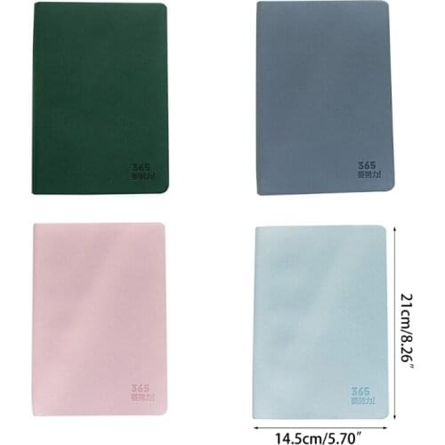 M17F Daily Planner Hourly Schedules Appointment Planner with Undated to-Do List Flexible PU Cover 544 Pages for student Adult