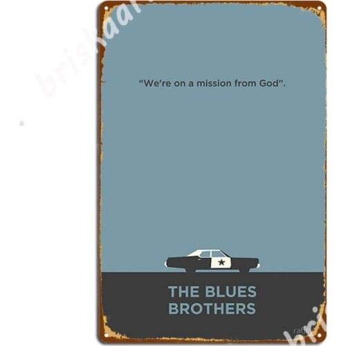 Blues Brothers Metal Signs Living Room Design Painting Décor Wall Mural Tin sign Posters