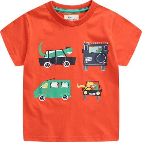 New Arrival Summer Animals Print Baby T shirts Fashion Cotton Boys Girls Tops