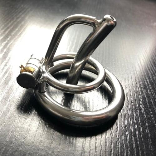 Stainless Steel Catheter Cock Cage Special Lock Penis Cage Cock Ring Penis Plug Chastity Device Sex Toys for Men Adult Toys