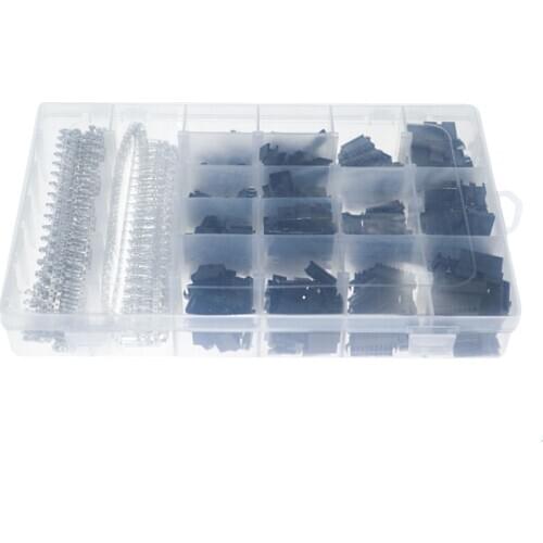 1060pcs boxed DuPont terminal connector SM2.54MM (2P-9P) male and female rubber shell terminal block kit