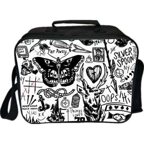 H Styles Lunch Bag Boy Girl School Portable Lunch Box Women Men Reusable Food Bag Children Insulation Picnic Box Mochila