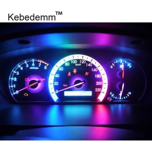 Kebedemm Hot 10pcs colorful B8.5D 509T B8.5 5050 Led 1 SMD T5 Lamp Car Gauge Speed Dash Bulb Dashboard instrument Light 12v