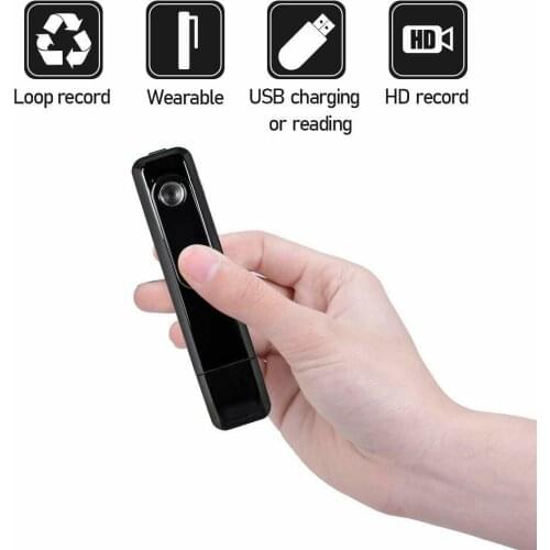 Mini Camera 1080P Small Wearable Body Camcorder with Clip/Motion Detection Micro Security Surveillance Nanny Camera for Home