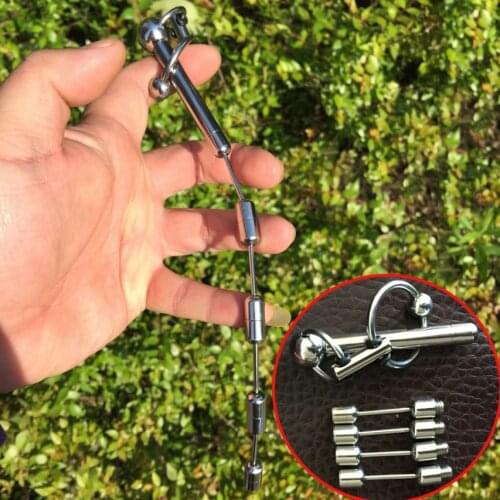 Stainless Steel Multi-Section Removable Uretral Sounding Rod Penis Plug Sex Toys For Men Urethral Dilator Stimulator