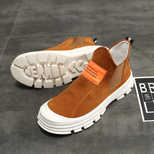 Mens and womens fashion casual sneakers hand-crafted retro fashion English style boots wear-resistant comfortable boots