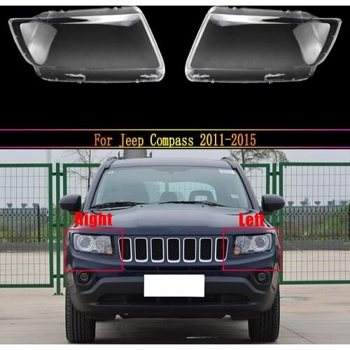 Headlamp Lens For Jeep Compass 2011 2012 2013 2014 2015 Headlight Cover Car Replacement Auto Shell