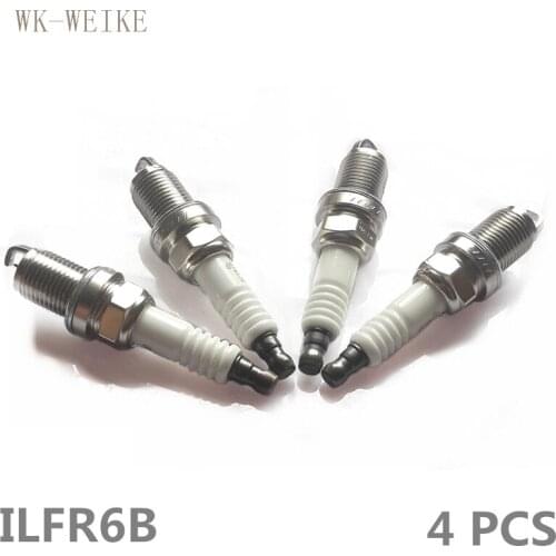 O 4 PCS Iridium Iraurit Alloy Spark Plugs For NISSAN TERRANO II 3.5 4WD PRIMERA P11 WP11 1.6 16V ILFR6B