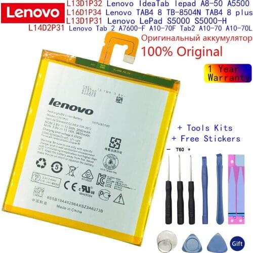 Original Lenovo battery For Lenovo Tab 2 A7600-F A10-70 A7 -30/TAB4 8 TB-8504N/Pad A3500 tab3 7 TB3 710i/lepad A8-50 label S8-50
