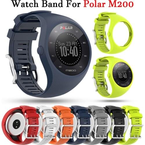 Wrist Band Strap for Polar M200 GPS Sport Smartwatch Soft Silicone Belt for Polar Replacement Bracelet Watchband Smart Accessory