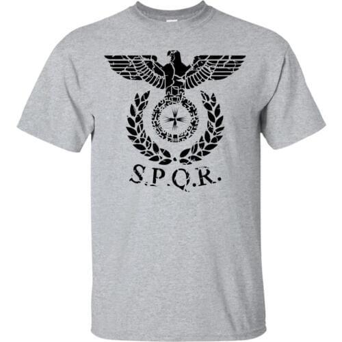 Roman Eagle Spqr Distressed Empire Rome Standard Banner Legion Army 2019 Casual Printing Harajuku Rick Tee Customize T-Shirts