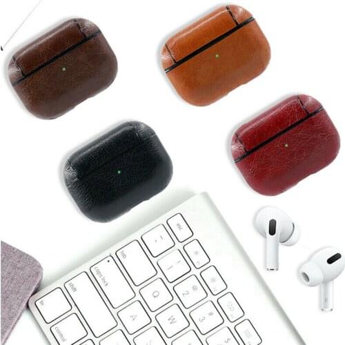 Luxury Bag For Apple AirPods Fit for Bluetooth Wireless Earphone Leather Case Cover For Air Pods 3 Pro Cover Charging Box Cases