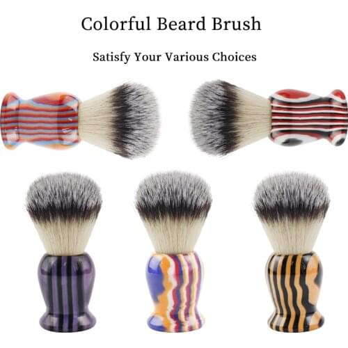 Resin Material Shaving Brush Personality Soft Hair Beard Brush Mens Facial Shaving Tool
