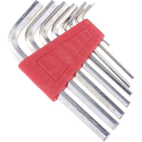 8 Pcs Hex Key Allen Wrench 1.5mm-6mm Metric Size Chromium-vanadium Steel Spanner Short Arm Tool Set For Hexagon Socket Screws