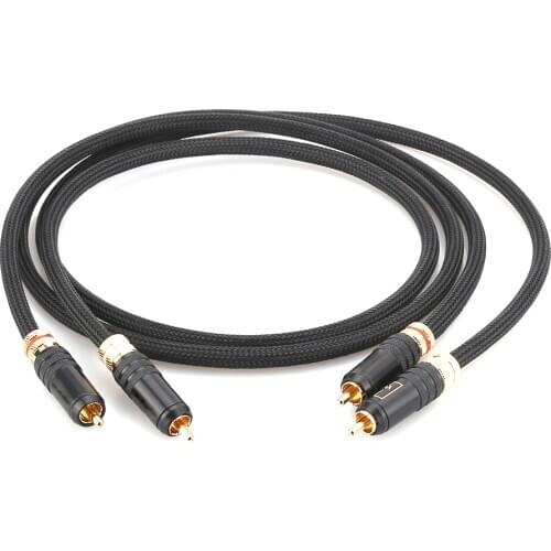 Pair RCA Interconnect Audio Cable analog Hifi Stereo Audio Cable Pure Copper Phono RCA Cable For Home theater
