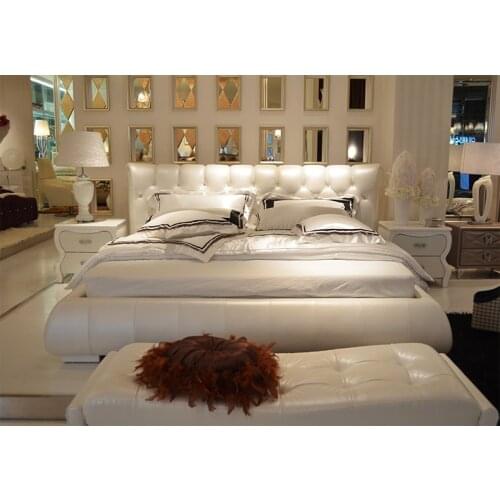 Modern leather bedroom furniture #CE-PC225