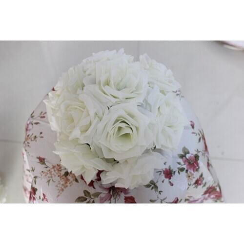 SPR Free shipping 40CM Pomander rose ball 4pcs/lot bride holding flower wedding kissing ivory ball party/home decoration flower