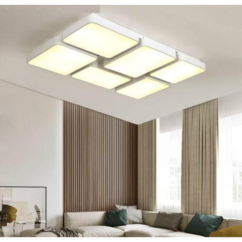 Library Class Room Led Ceiling Light Commercial Lighting For Living Room Study Large Black & White Led Ceiling Lamp Luminaire