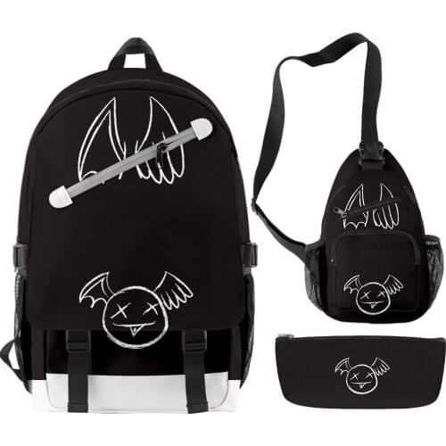 Dream 25 million merch Tracksuit 3d School Backpack Set Cool Fashion New Waist Pack +pencil case 3 Pieces Travel Backpack