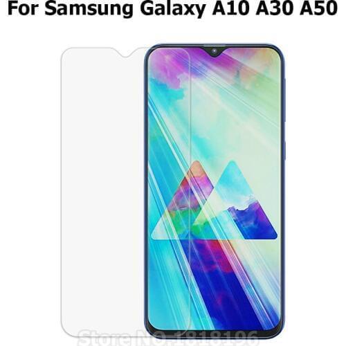 Tempered Glass For Samsung Galaxy A10 A30 A50 Screen Protector 9H Safety Protective Film On A 10 30 50 SM A305FD A505FD SM-A305F