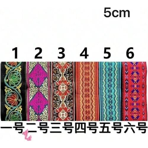 5cm ethnic style folk style nation style jacquard ribbon,jacquard webbing,garment ribbon,shoes ribbon,bag ribbon,QC0707H
