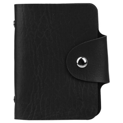 Women Men Pocket 24 Cards ID Credit Card Holder Case Purse Business Wallet D08E