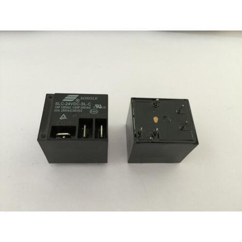 1pcs T91 SLC-05VDC-SL-C SLC-12VDC-SL-C SLC-24VDC-SL-C Black Electrical PCB Power Relay 30A 250VAC 5pin NEW