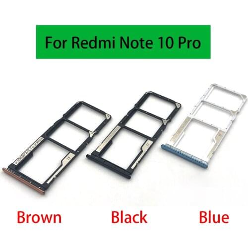 10Pcs/Lot, SIM Card Slot SD Card Tray Holder Adapter For Redmi Note 10 Pro