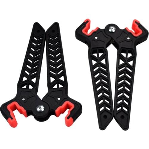 1X Bow stand 18 cm Compound Bow Holder Kick Stand S Size for Archery Hunting Shooting Outdoor Sport Black