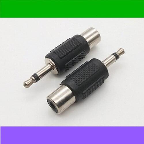3.5mm MONO Mini Jack Plug to RCA Phono Female Socket Audio Cable Adapter