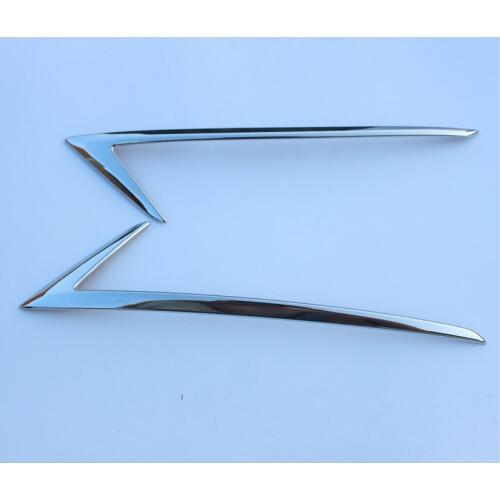 2pcs ABS Chrome Car Rear Fog Lights Frame Cover Trim For MAZDAS CX-5 CX5 2017 2018