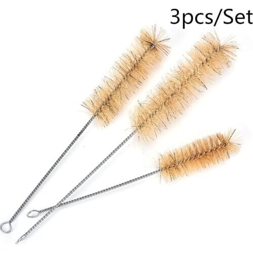 3Pcs/Set Big Mid Small Test Tube Bottle Cleaning Brushes Cleaner Laboratory Supplie For Household Housework High Quality