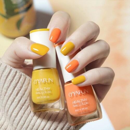 8ml Nail Polish Gel Tearable Water-Based Healthy Extract Fragrant Colorful Manicure Polish for Home