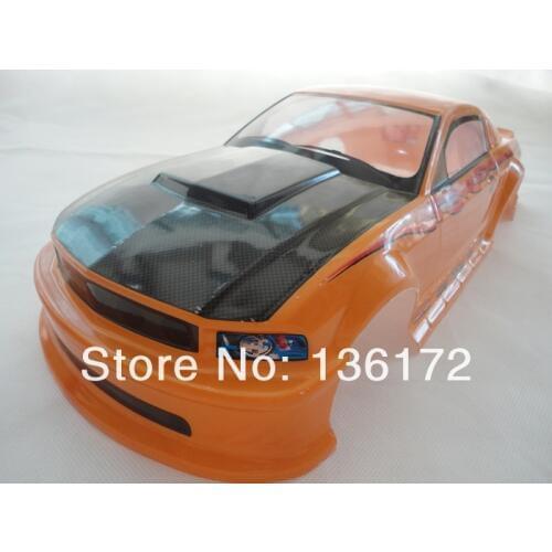 YUKALA 1/10 rc car parts 1:10 R/C racing car PVC body shell 200mm yellow No:043 (size:462mm*200mm*12mm) wheelbase:260mm