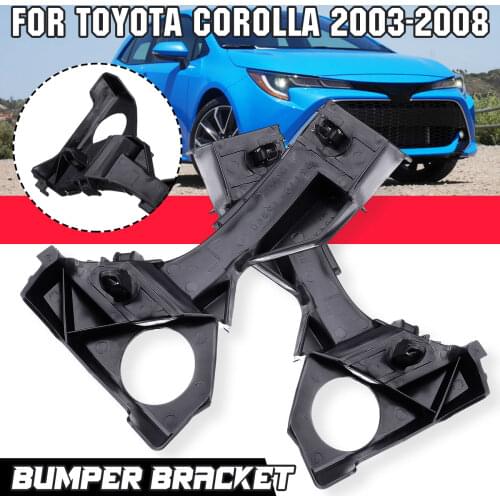 Car Front Right Left Bumper Spacer Bracket Black For Toyota Corolla 2003 2004 2005 2006 2007 2008 5211602061 TO1066142