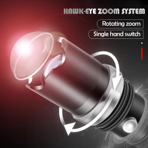 Free Shipping to Russia M3 Ultra Powerful Rechargeable LED Torch Flashlight Zoom 18650 Lithium Battery Waterproof Mini Lantern