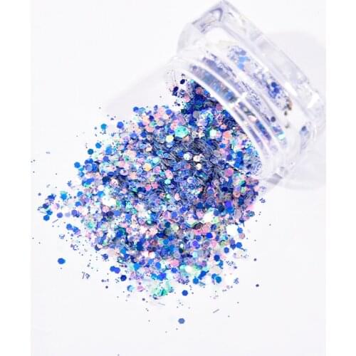 6Pcs Nail Art Powder Dust Shimmer Decoration,Shiny nail glitter,Shimmer Glitter Powder,6 colors Set Nail Glitter Set Powder