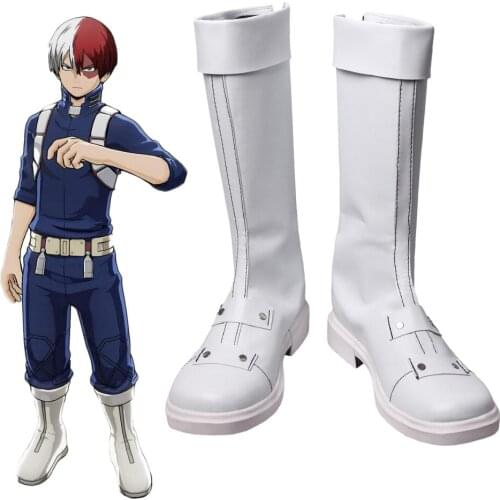 Boku no Hero Academia Shoto Todoroki Cosplay Boots Shoes My Hero Academia Cosplay Custom Made