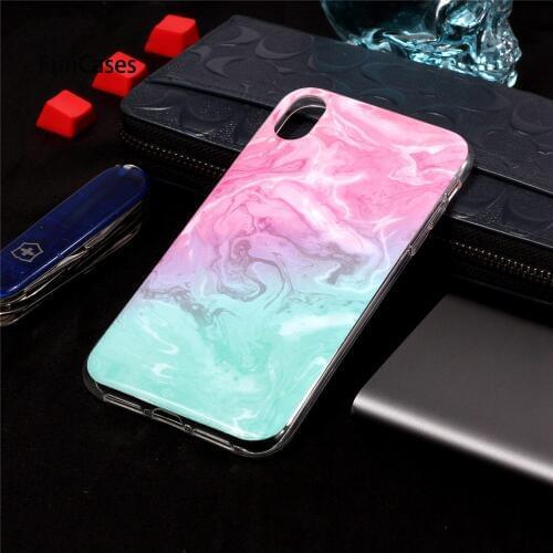 Marble Stone Cases on For Coque iPhone XS Max Case soft TPU Cover For Fundas iPhone 6 6S 7 8 Plus 5 5S SE X XS XR Phone Cases