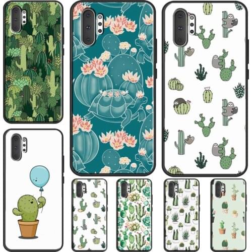 Watercolour Succulents Cacti For Samsung S21 S20 FE S8 S9 S10 Plus Phone Case For Galaxy Note 20 Ultra Note 9 10 Plus