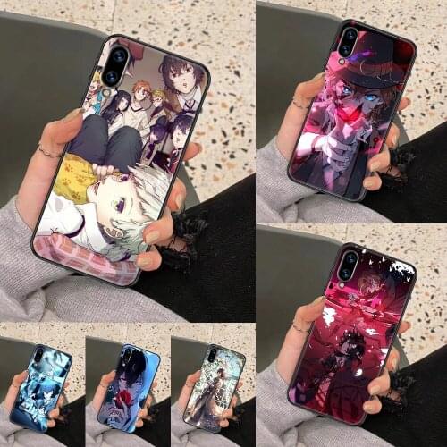 Anime Bungo Stray Dogs Phone case For Huawei Honor 6 7 8 9 10 10i 20 A C X Lite Pro Play black painting hoesjes luxury